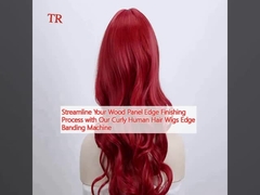 Stroomlijnen uw houten paneel rand afwerking proces met onze krullende menselijk haar pruiken Rand banding machine