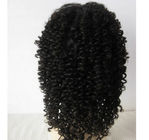 Popular 20 Inch Kinky Curly Full Lace Human Hair Wigs Bouncy And Soft