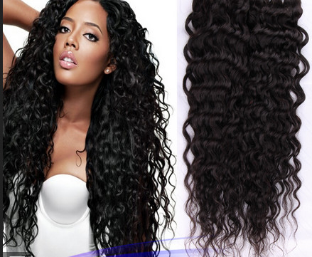Double Knots Soft Real Brazilian Curly Human Hair Extensions Weft For Dream Girl
