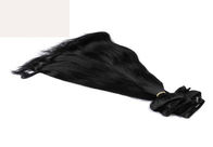 Professionele Natuurlijke Zwarte Klem in het Braziliaanse Maagdelijke Haar van Haaruitbreidingen 15 Duim - 26 Duim