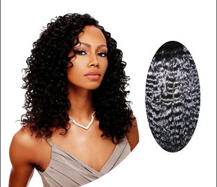 Natuurlijke Zwarte 100 Indisch Krullend Menselijk Haar 14“ - 28“, Kroezig Krullend Menselijk Haar